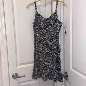 OLD NAVY SEXY leapord prinr ruffle hem adjustable strap dress 💋🐆💋size medium